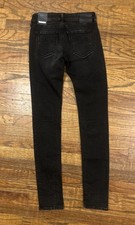 Replay Women's New Black Luz Hyper Cloud Skinny Jeans 27x30 New with Tag