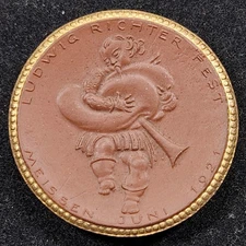 Gold Gilt Porcelain 1921 Meissen Saxony Germany 10 Marks | Nice Condition