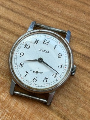 Watch POBEDA Soviet Vintage USSR Watch Wrist Collectible Old Mechanical Watch
