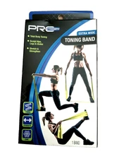 Pro Strength Stretch Cord Resistance Total Body Workout Band New