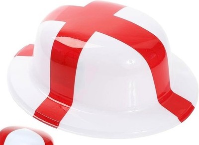 England Flagge Bowler Mütze WM 2026 Fußball Team Merch St George Fun Smiffys