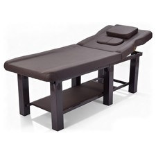 Black HeavyDuty Wide Massage Table Facial Bed Salon Beauty w/Open-Chest,Headrest