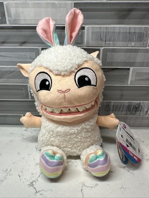 Chatter Chompers~ToyMonster~EASTER~Sheep Plush~Press Tummy and It Talks!   NWT!