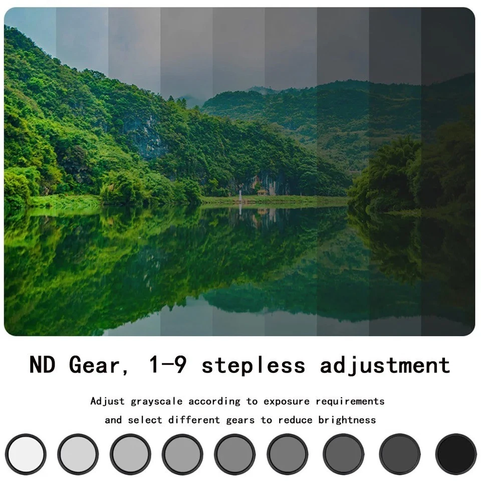 Variable ND Filter for Camera Adjustable Neutral Density Lens Filter (ND2-ND400) - Image 4 of 4
