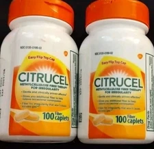 2 PK Citrucel 100 CT. Each Constipation Fiber Gut Gas Relief Irregularity Health