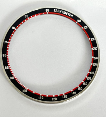 Seiko UFO Yachtsman 6138-0011 6138-0017 -0019 Bezel Black Red Insert Tachymeter