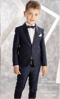 Abito Da Sposo Blu Moda Uomo, In Misto Lana Mohair - Ottavio Nuccio Gala - Foto 10