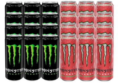 Monster Energy Mix ( 12 x 500 ml Classic & 12 x 500 ml  Ulta Watermelon )