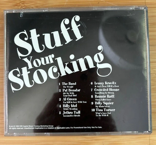 Stuff Your Stocking Sampler CD Classic 70s 80s Rock Billy Idol Al Green MORE nm - Imagem 3 de 3