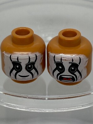 face to face Lego Minifigure Head Dual Sided Face Paint, Smile / Mouth Open