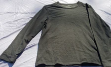 Marc Anthony Men’s XL Charcoal Slim Fit Terry Crewneck Long Sleeve Shirt