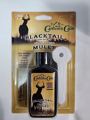 Wayne Carlton's Calls Blacktail Doe Estrus Mulet Doe In Heat Urine 3 Fluid Ounce