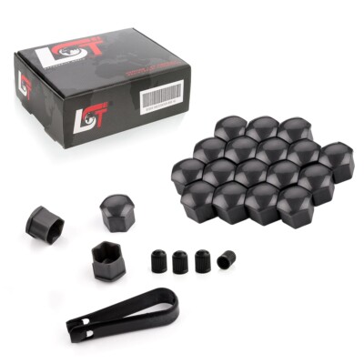 20x Radschraubenkappen Abdeckkappen Radmuttern Set 17 mm grau glänzend für SKODA