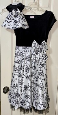 Dollie and Me - Black and White Holiday Dresses - Size 16 | eBay