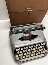 Vintage Royal  Manual Portable Typewriter with Cover Case and  Ribbons 1970's thumbnail