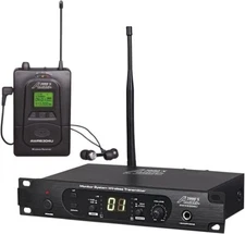 Audio2000'S AWM6304U UHF 100 Selectable Frequency Wireless In-Ear Monitor System