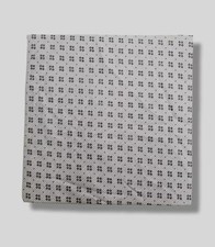  35 Tallia Men's Gray Printed Cotton Classic Handkerchief Hankie Pocket Square