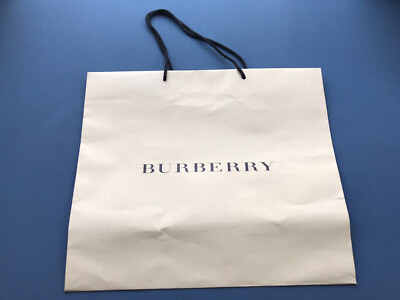 BURBERRY Large Paper Shopping Bag Tan/Black