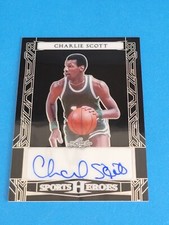 CHARLIE SCOTT -  2024 LEAF SPORTS HEROES -  BASE SET AUTOGRAPH /49