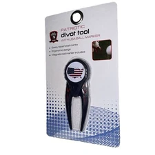 Club Champ Sports Metal Patriotic Divot Tool American Flag New Sealed