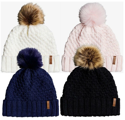 Women ROXY Blizzard Pom-Pom Beanie 