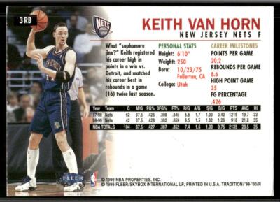 1999-00 Fleer Tradition #3 Keith Van Horn | eBay