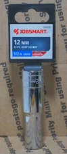 JobSmart 1/2 Drive 12 mm deep well  Socket, 12 pt New Free Shipping BX109