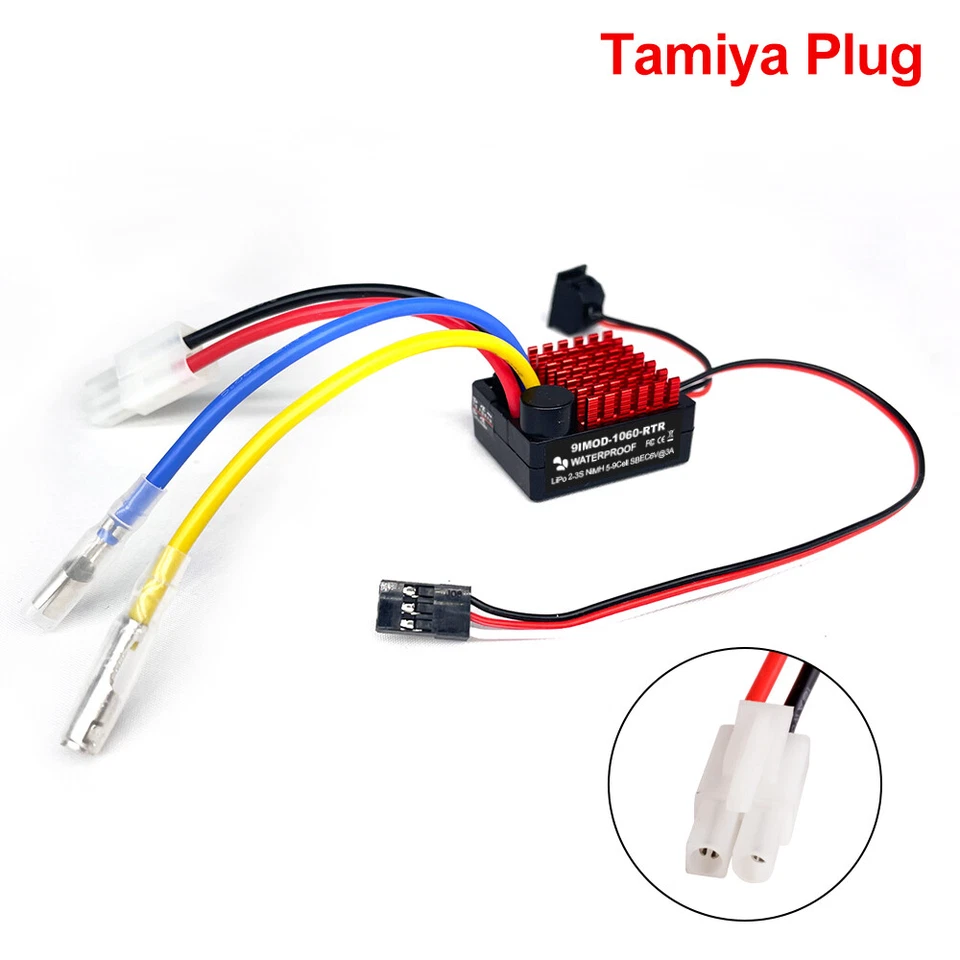 9IMOD 60A Brushed ESC Fahrregler Fahrtenregler Speed Controller für 1/10 RC Car - Bild 4 von 4