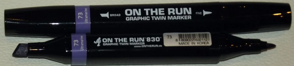 On the Run 830 - Graphic Twin Marker - Farbe: 73 Ultramarine Lila - NEU