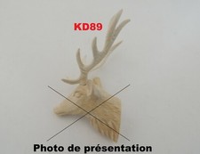 2 " Legno Di Cervo " ( Corna ) IN Grezzo 58mm Per Cucù Foresta Nera Testata Del