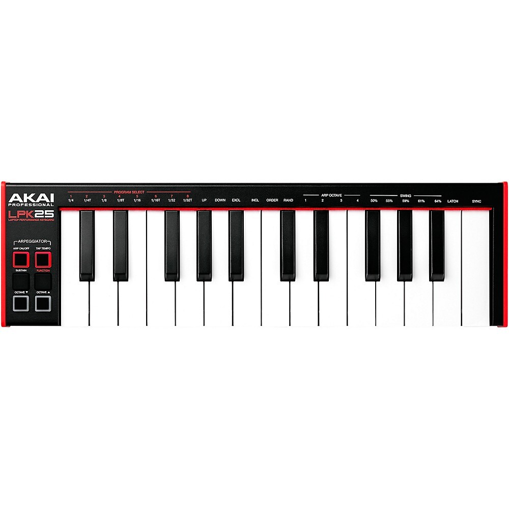 Akai Professional LPK25 MK2 25-клавишный USB-MIDI контроллер клавиатуры 9190₽