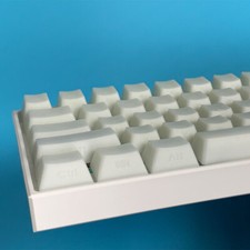POM Jelly White Keycaps 108 keycap set With Side Legends