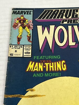 Marvel Comics Presents Wolverine Issue 8 Man Thing 1988 Comic Book