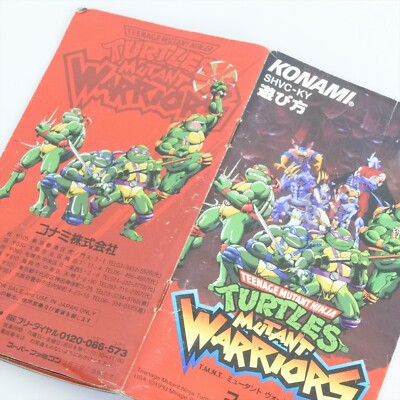 TMNT Ninja Turtles Mutant Warriors – Super Famicom (Japon) – Cartouche Testée – Très Bon état
