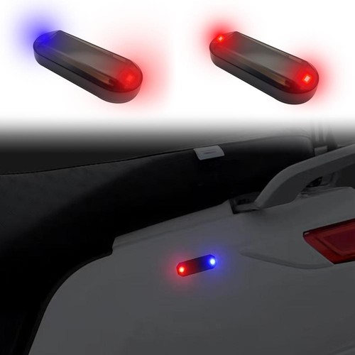 Solar Power Car LED Fake Dummy Alarm Warning Anti Theft Security