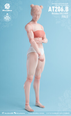 Worldbox AT206 B 1/6 PALE Female Muscle Durable Body FOR 12