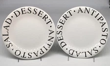 Over And Back Pasta Bowls and Dinner Plate SETS FUSILLI RAVIOLI BRUNCH LUNCH