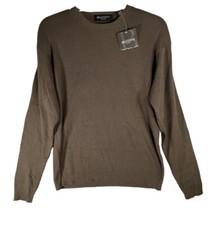 BRANDINI men's sweater size Large cotton blend olive green NWT