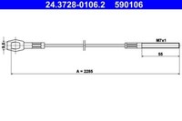 ATE 24.3728-0106.2 Seilzug, KupplungsbetäTigung FüR VW