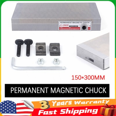 Fine Pole Surface Permanent Magnetic Chuck Workholding For Grinding 150x300 mm