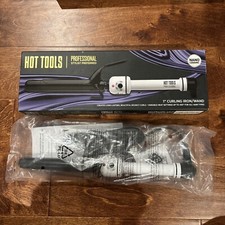 HOT TOOLS Pro Artist Nano Ceramic 1 in Curling Iron/Wand White NEW