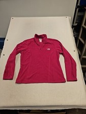 The North Face TKA 100 Fleece Pullover Pink Quarter Zip Womens XL Top