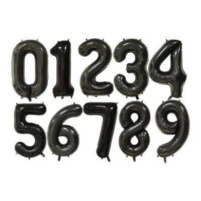40" LARGE FOIL LETTER BALLOONS NUMBER BALLOON FLOAT HELIUM ALPHABET SILVER GOLD - Image 1 of 4