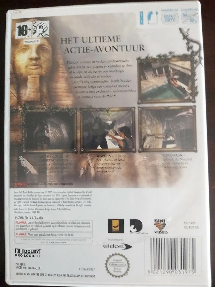 TOMB RAIDER ANNIVERSARY CON LARA CROFT PARA LA NINTENDO Wii USADO EN BUEN ESTADO, foto 2 de 4