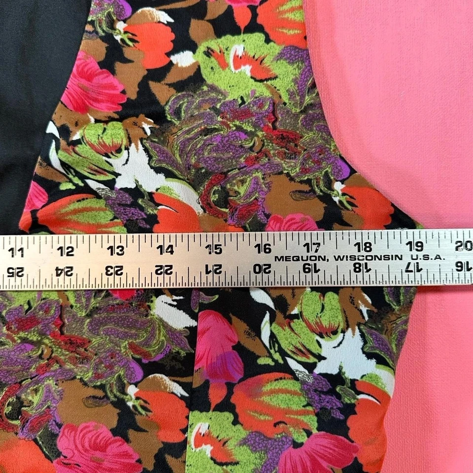 Chaleco Floral Vintage Años 90 Para Mujer Vintage Flor Botón Frontal Años 90 Chaleco Foto 4 de 4