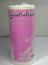 Inspira Tear A Way Stabilizer 12 inch X 25 yard White Embroidery Easy Tear NIP