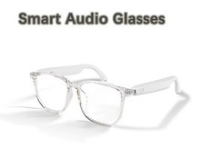 SMART TRANSPARENT GLASSES WITH BUILT IN SPEAKERS MICROPHONE  BLUETOOTH