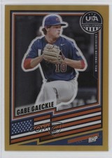 2026 Panini Stars & Stripes Prizm Gold Prizm 7/10 Gabe Gaeckle #77 0j81