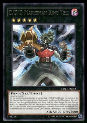 D/D/D MARKSMAN KING TELL CORE-EN052 R YU-GI-OH UNLIMITED NM/M