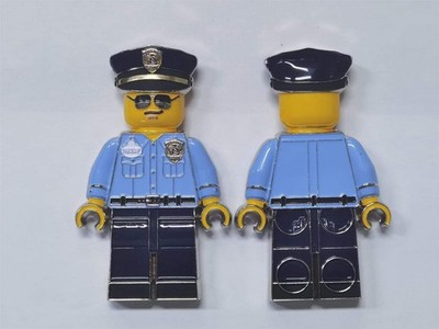 Unofficial Walt Disney World 4 Inch Security Officer Lego Challenge Coin